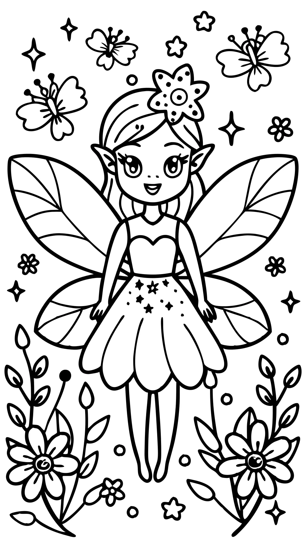 printable coloring pages fairy